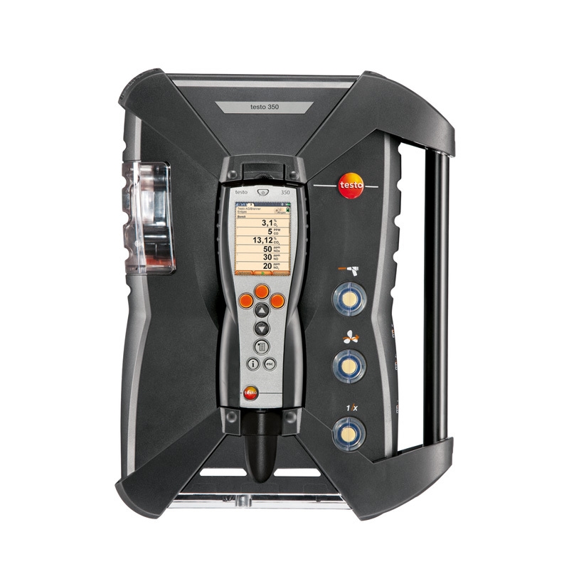 The testo 350 Analysis Box is the ultimate tool for tracking exhaust gas emissions. 