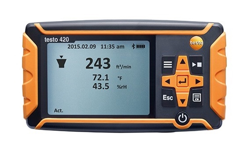 The real value of the testo 420 lies in its ability to fulfil multiple roles.