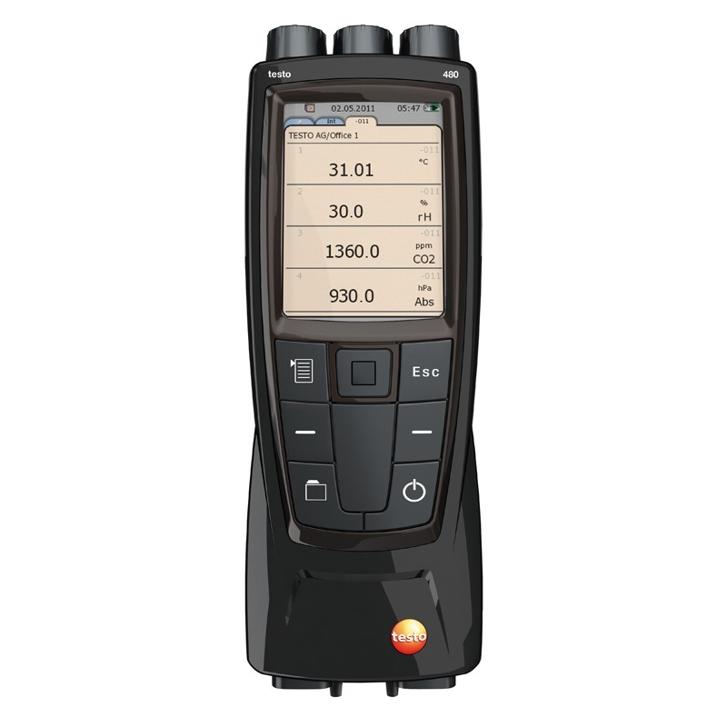 The testo 480 is vital for helping Dr. Gou record building performance thermal data in a more portable way. 