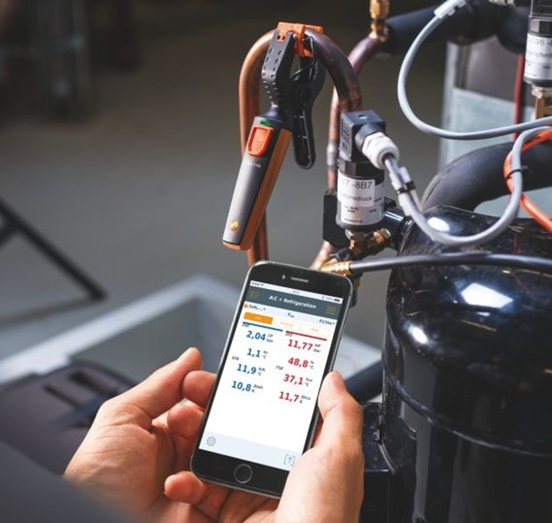 The testo Smart Refrigeration Set brings measurements into the digital age.