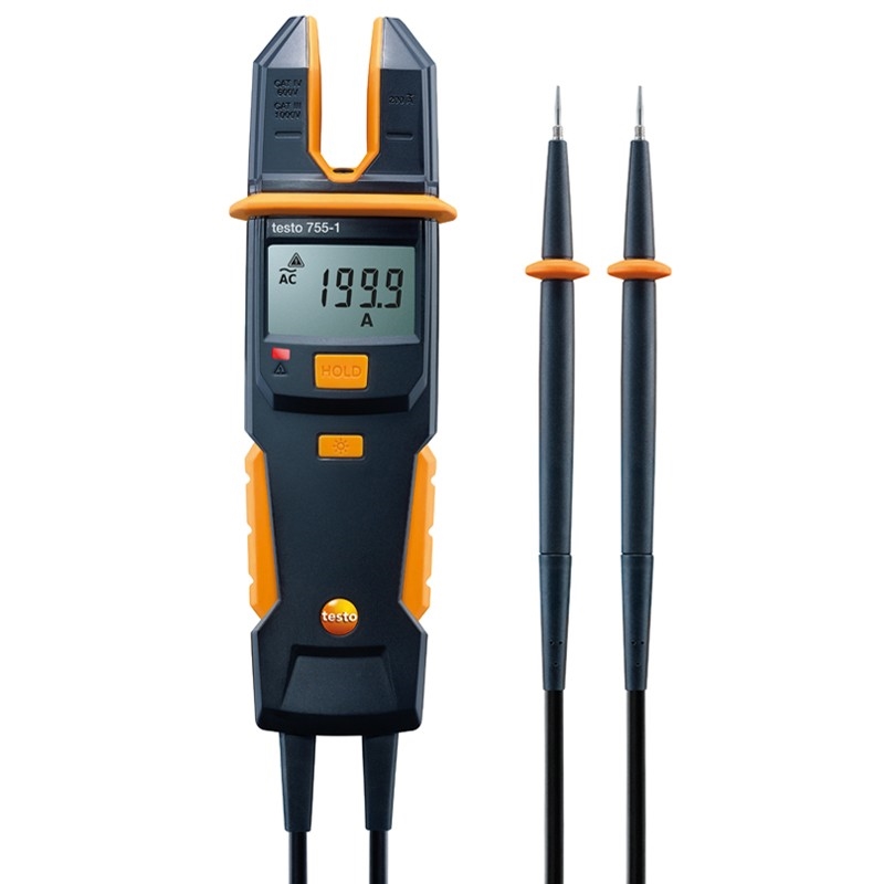 The testo 755 is capable of almost all electrical measurement tasks.