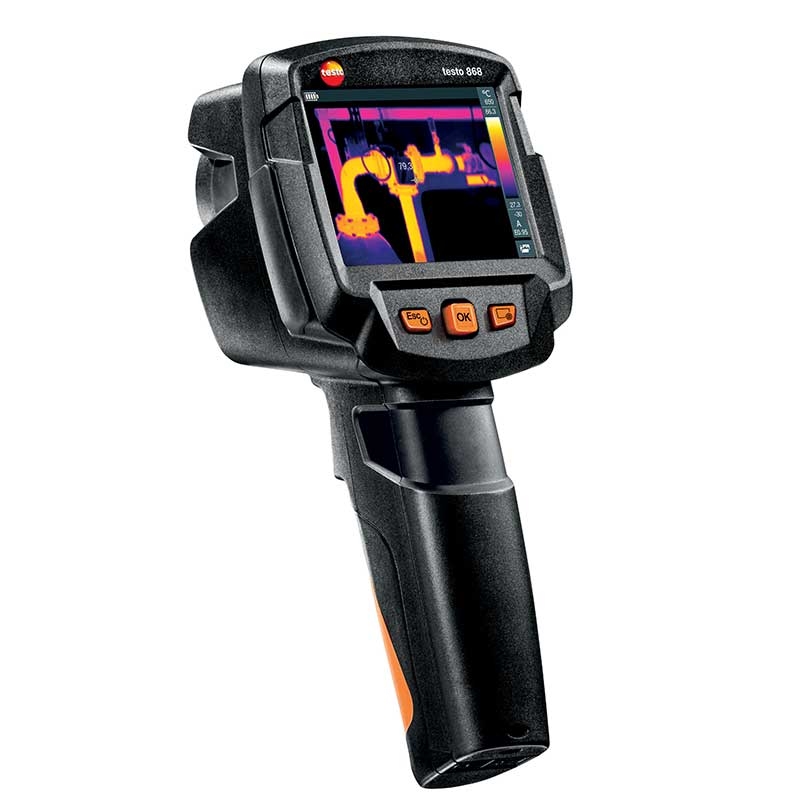 The testo 868 features connectivity with the new Thermography app.