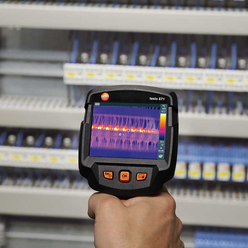 The testo 871 thermal imager offers exceptional performance.