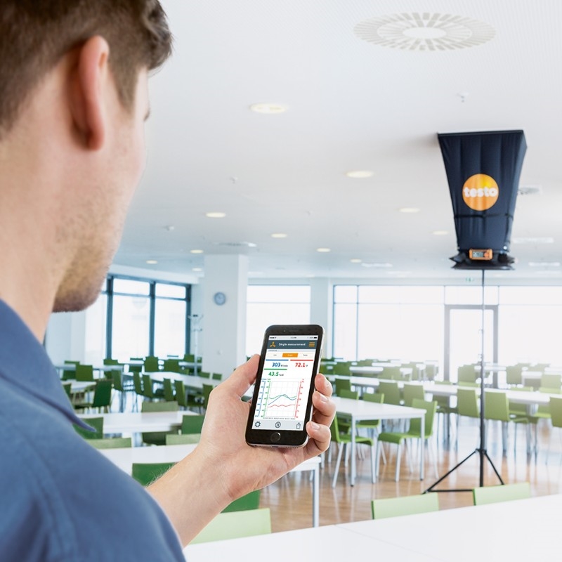 The testo 420 mobile app helps HVAC technicians get the job done.