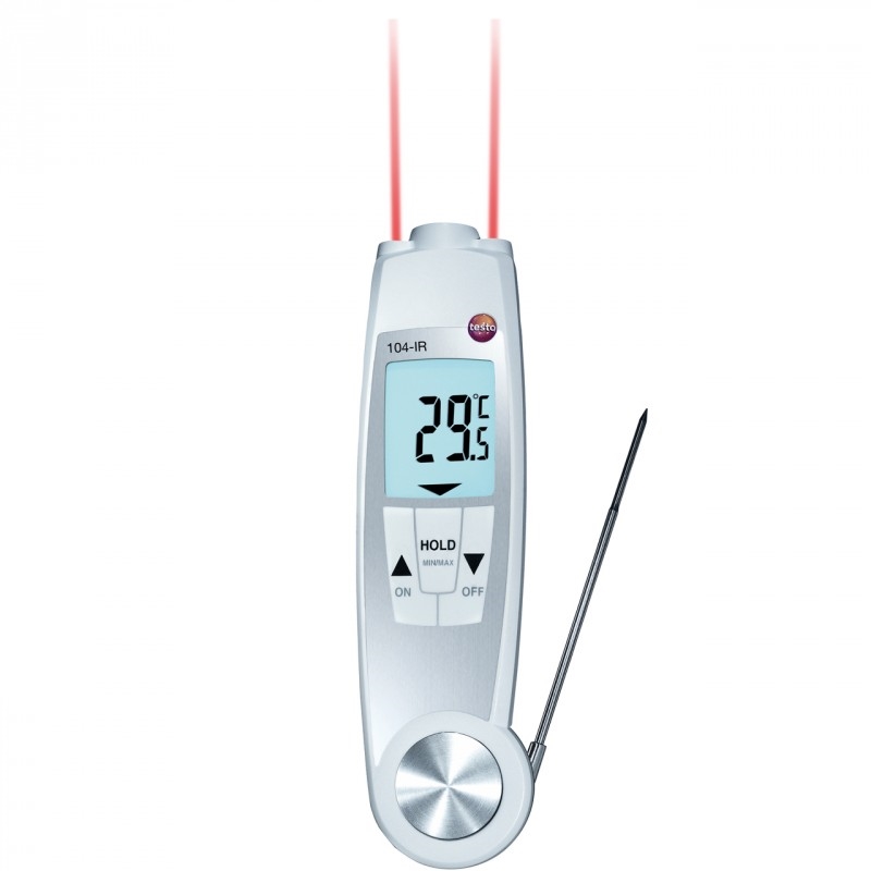 The testo 104-IR comes with infrared and probe thermometers.