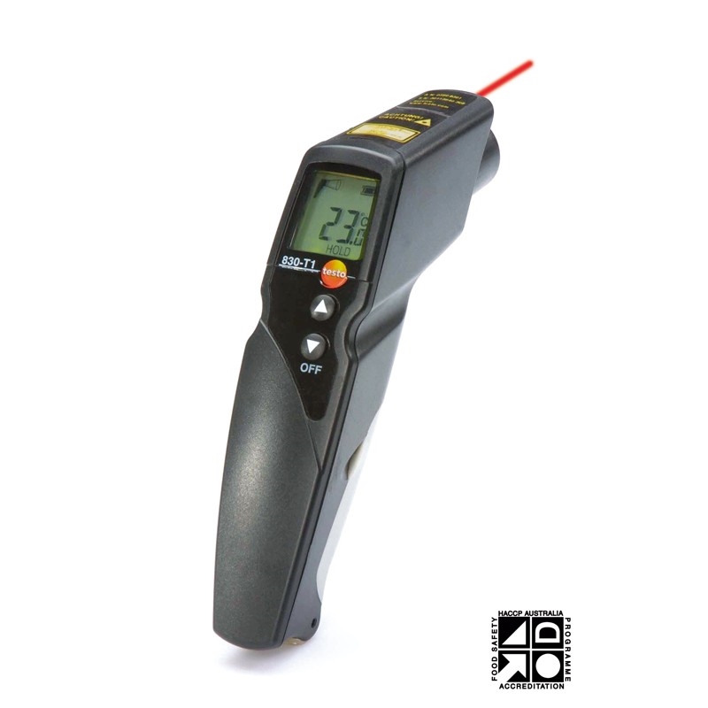 The testo 830 is designed for testing hard-to-reach places.