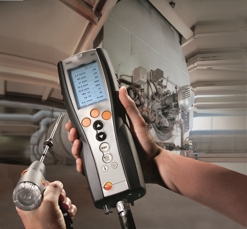 The testo 340 is a reliable and accurate flue gas analyser.