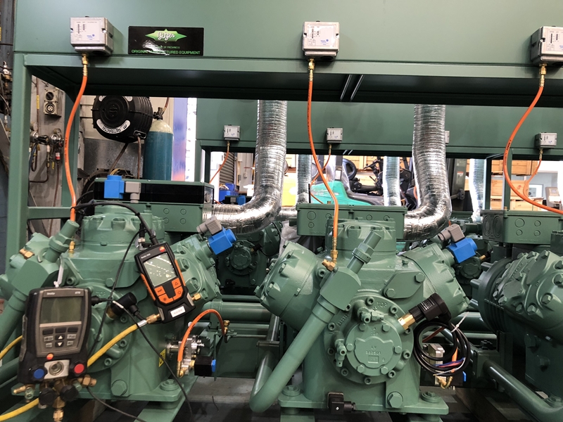 The testo 570 & 552 devices are used to monitor the performance of BITZER's various refrigeration units.
