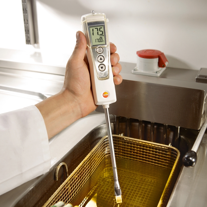 The testo 270 makes testing cooking oil a breeze.